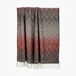 Wollplaid MANORIA Alba – mehrfarbig, rot
