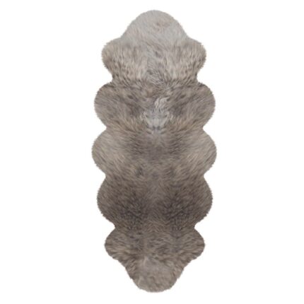 Australisches Lammfell aus 2 Fellen – Taupe