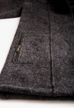 Langjacke mit Kapuze in Anthrazit – Bild 2