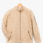 Klassische Stehkragenjacke in Naturfarben