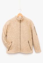Klassische Stehkragenjacke in Naturfarben