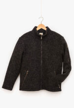 Klassische Stehkragenjacke in Anthrazit
