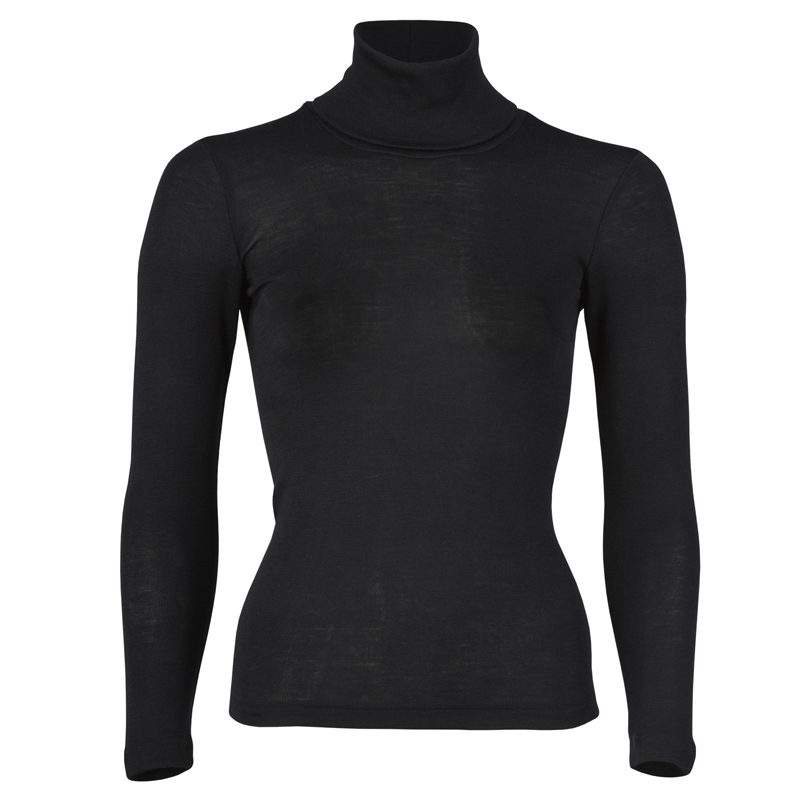 704411_09 Damen Rolli – Wolle/Seide schwarz – Bild 1