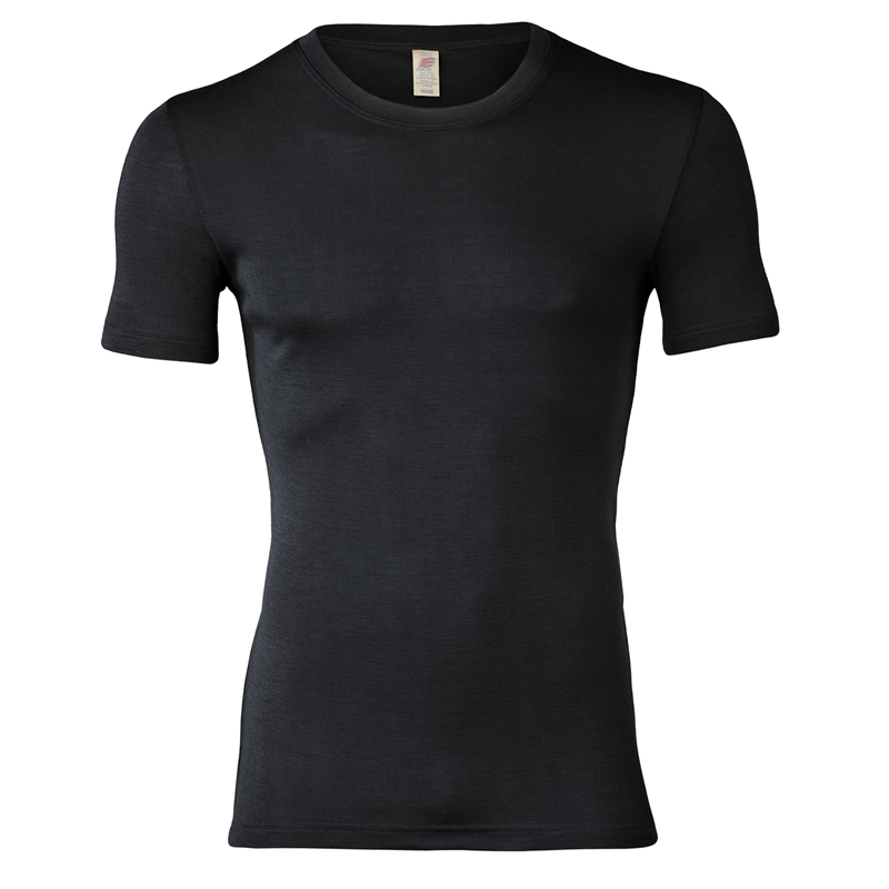Herren-Shirt-kurz-Arm (1) Herren-Shirt kurzarm Wolle/Seide – Bild 1
