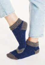 ARAN Donegal-Tweed Damen-Kurzsocken – Bild 2