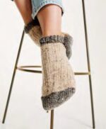 ARAN Donegal-Tweed Damen-Kurzsocken – Bild 3