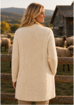 BERGWEG BASICS Zopfmuster-Cardigan aus Tiroler Bergschafwolle – Bild 3
