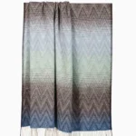 Wolldecke MANORIA Acqua – mehrfarbiges Blau – Bild 3
