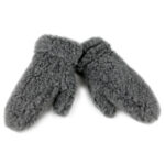Fausthandschuh Wollflor grau