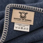 Weiche Kaschmir- und Merinowolldecke LUMA SOFT Single, dunkelblau – Bild 3