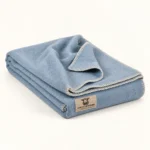 Weiche Kaschmir- und Merinowollendecke LUMA SOFT Single – hellblau – Bild 4