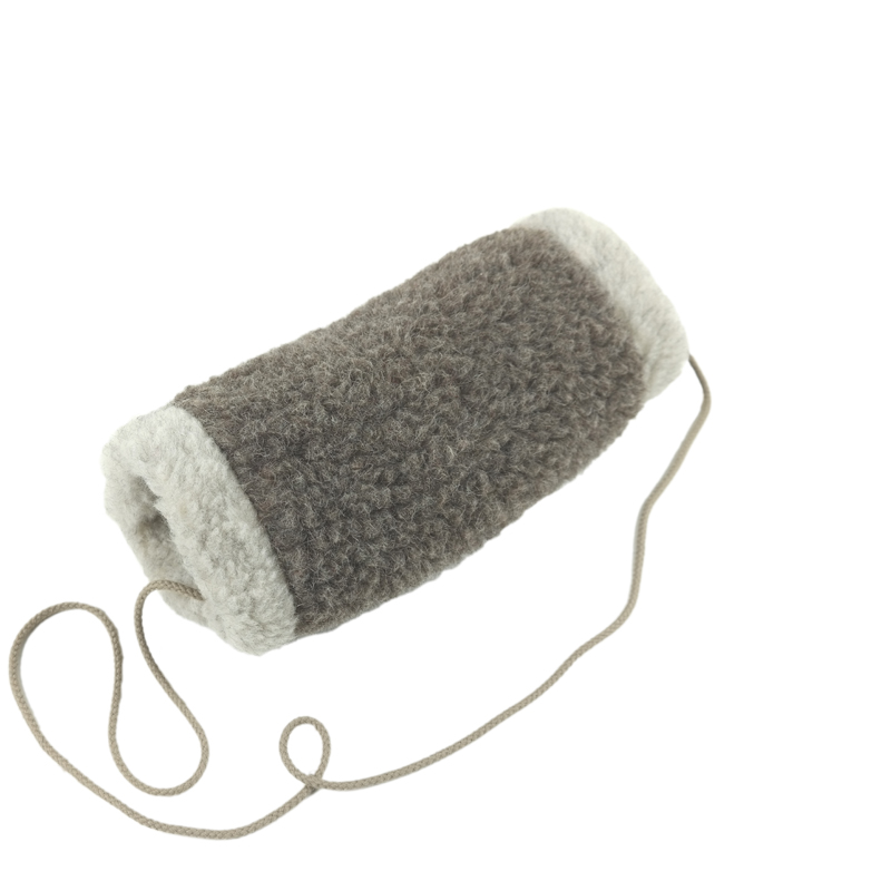 muff_hell-dunkel1 Muff Wollflor zweifarbig – Bild 1