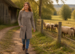 BERGWEG BASICS Strickmantel aus Tiroler Bergschafwolle – Bild 7