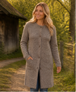 BERGWEG BASICS Strickmantel aus Tiroler Bergschafwolle – Bild 8