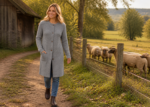 BERGWEG BASICS Strickmantel aus Tiroler Bergschafwolle