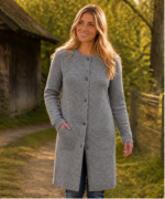BERGWEG BASICS Strickmantel aus Tiroler Bergschafwolle – Bild 2