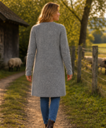 BERGWEG BASICS Strickmantel aus Tiroler Bergschafwolle – Bild 3