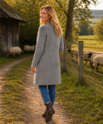 BERGWEG BASICS Strickmantel aus Tiroler Bergschafwolle – Bild 4