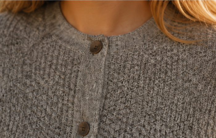 Detailansicht der Strukturjacke