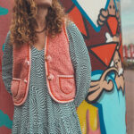 Woll-Bodywarmer Erwachsene – Flower Power
