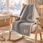 Woll-Decke für Babybett WILD PIGEON - 100 x 140 cm – Bild 2