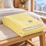 Wolldecke LEMON – Einzelbett